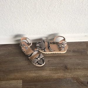 Steve Madden snakeskin platform sandals